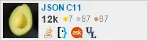 profile for JSON C11 on Stack Exchange, a network of free, community-driven Q&A sites
