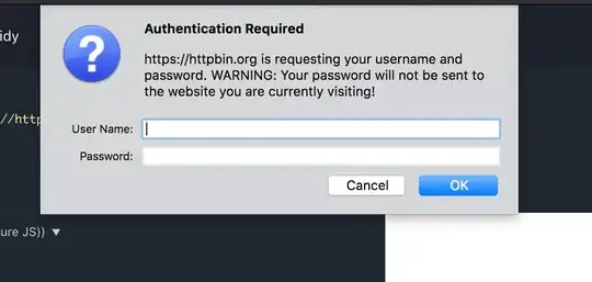 Firefox displaying an "Authentication Required" dialog