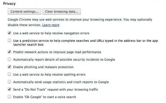 chrome settings