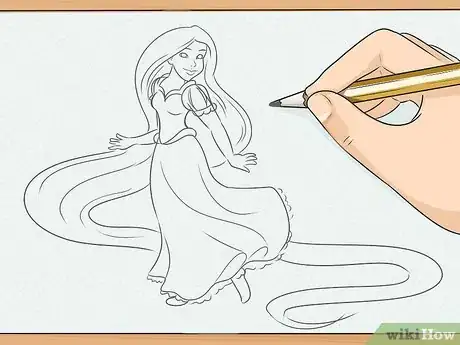 Image titled Draw Rapunzel Step 5
