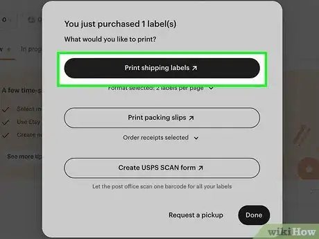 Image titled Print Shipping Labels from the Etsy App Step 7