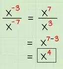 Divide Exponents