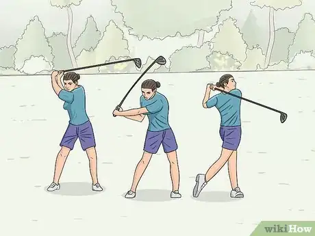 Image titled Hit Golf Irons Step 7