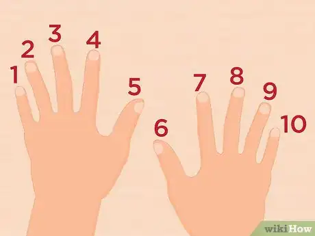 Image titled Use Your Fingers to Do the 9s Times Tables Step 3