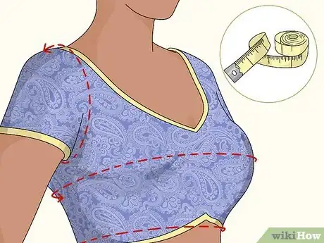 Image titled Sew a Blouse for a Saree Step 2