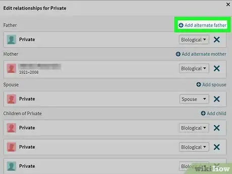 Image titled Change Family Relationships on Ancestry.com Step 7