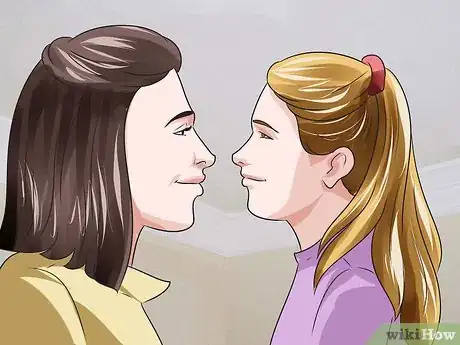 Image titled Do an Eskimo Kiss Step 4