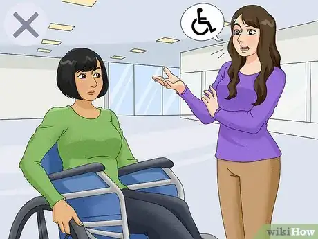 Image titled Interact with a Person Who Uses a Wheelchair Step 1