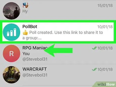 Image titled Remove a Telegram Bot on iPhone or iPad Step 2