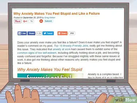 Image titled Stop Feeling Stupid when You Have Anxiety Step 1