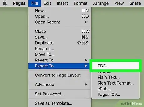 Image titled Convert Pages to PDF on Mac Step 6