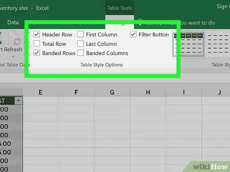 Image titled Make Tables Using Microsoft Excel Step 8