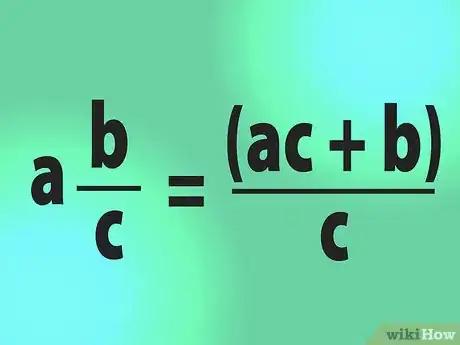 Image titled Change Mixed Numbers to Improper Fractions Step 1