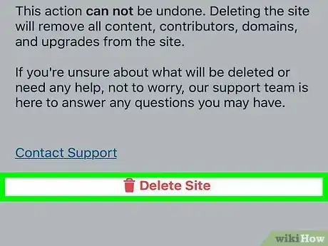 Image titled Delete a WordPress.Com Blog Step 6