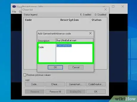 Image titled Use Gameshark Codes on Visualboy Advance Step 24
