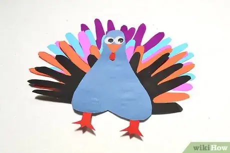 Image titled Make Footprint and Handprint Turkeys Step 8