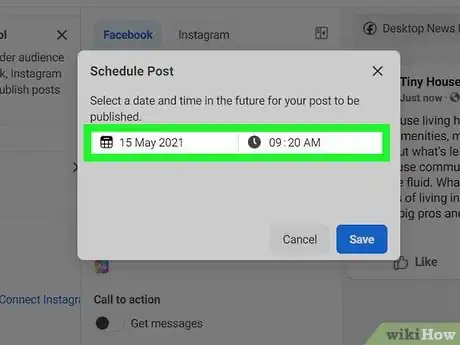 Image titled Schedule a Post on Facebook Step 9