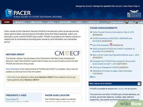 Image titled Access Court Records Electronically Step 5