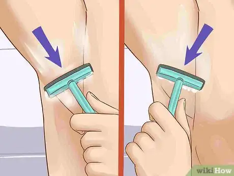 Image titled Shave Under Your Arms for the First Time Step 9