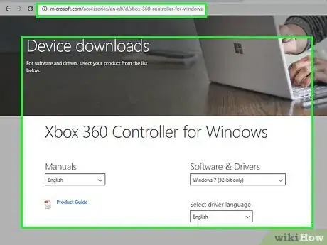 Image titled Connect Xbox 360 Wired Controller to PC Windows 8 Step 1