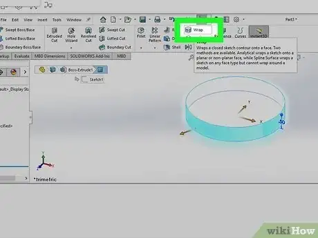 Image titled Solidwork How to Draw Around Other Object Step 6