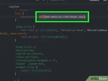 Image titled Put a Background Picture in Your Tumblr Theme Step 20