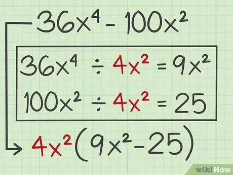 Image titled Factor the Difference of Two Perfect Squares Step 2