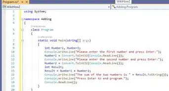 Create a Program in C Sharp