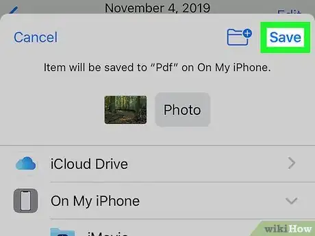 Image titled Convert a Photo to PDF on an iPhone Step 9