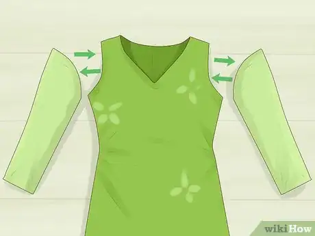 Image titled Add Sleeves to a Strapless Dress Step 8