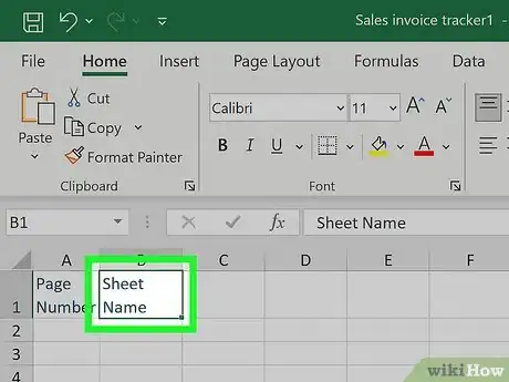 Image titled Create an Index in Excel Step 3