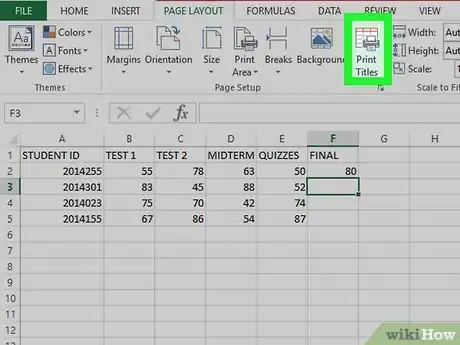 Image titled Print Frozen Panes on Every Page in Excel Step 3