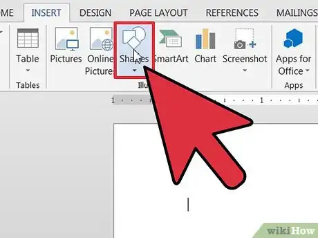 Image titled Use Autoshapes in Word Step 1