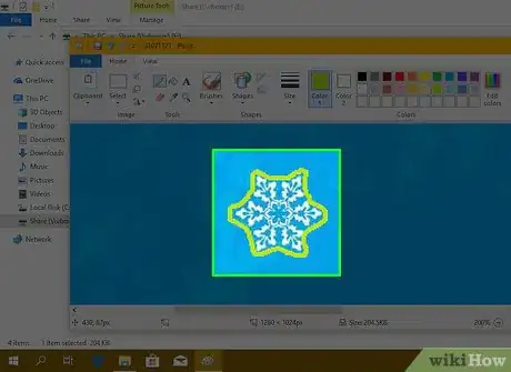 Image titled Change an Image Background in MS Paint (Green Screen) Step 8