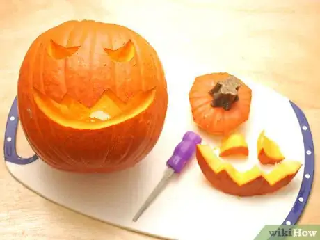 Image titled Light a Pumpkin for Halloween Step 1