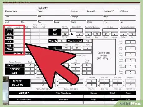 Image titled Fill Out a Character Sheet for Dungeons and Dragons 3.5 Step 3