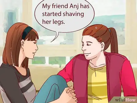 Image titled Convince Your Mom to Let You Shave Your Legs (Girl) Step 1