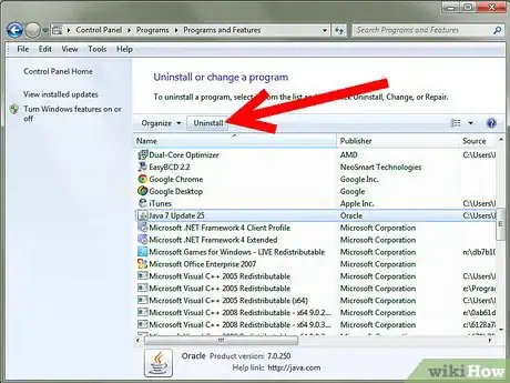 Image titled Uninstall Java Runtime Environment (JRE) Step 3