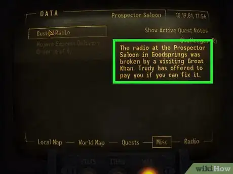 Image titled Get an Idolized Reputation at Goodsprings in Fallout_ New Vegas Step 2