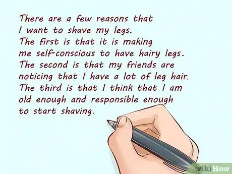 Image titled Convince Your Mom to Let You Shave Your Legs (Girl) Step 7