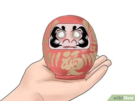 Image titled Use a Daruma Good Luck Doll Step 1