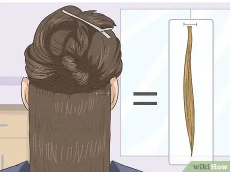 Image titled Apply Keratin Hair Extensions Step 4