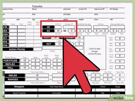 Image titled Fill Out a Character Sheet for Dungeons and Dragons 3.5 Step 4