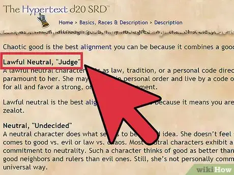 Image titled Choose and Correctly Role Play Your Alignment in Dungeons and Dragons V3.5 Step 6