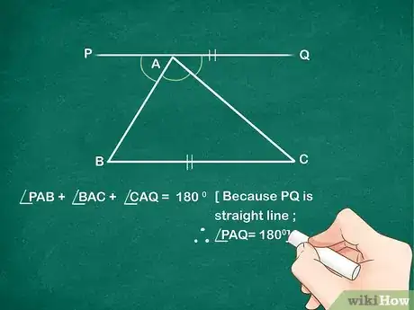 Image titled Prove the Angle Sum Property of a Triangle Step 2