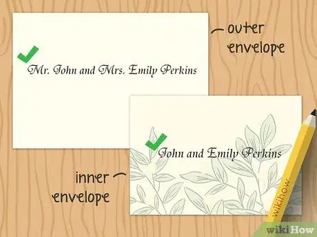 Image titled Address Wedding Invitations to a Family Step 4