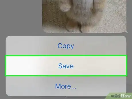 Image titled Save Images or Videos from Text Messages on iPhone Step 4