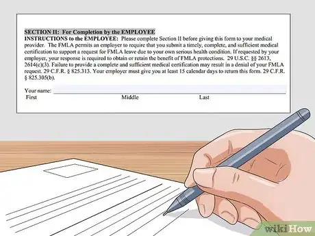 Image titled Fill out an FMLA Form Step 9