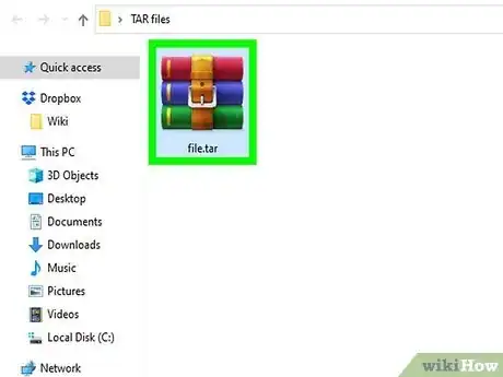 Image titled Open a TAR File on PC or Mac Step 11