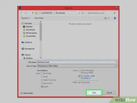 Image titled Create a Custom Business Card Using Photoshop Step 15
